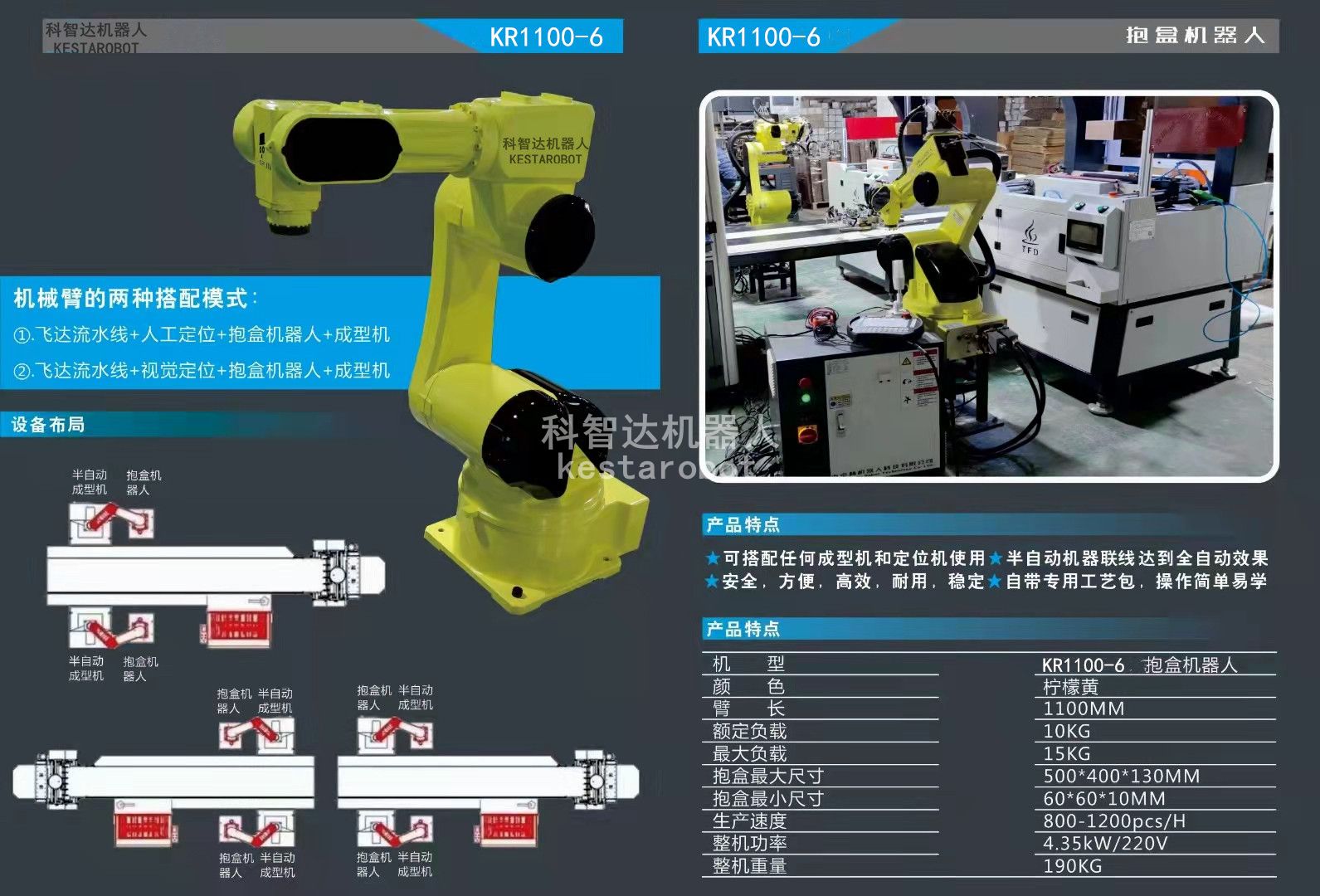 科智達(dá)天地蓋抱盒機(jī)器人介紹(圖1)
